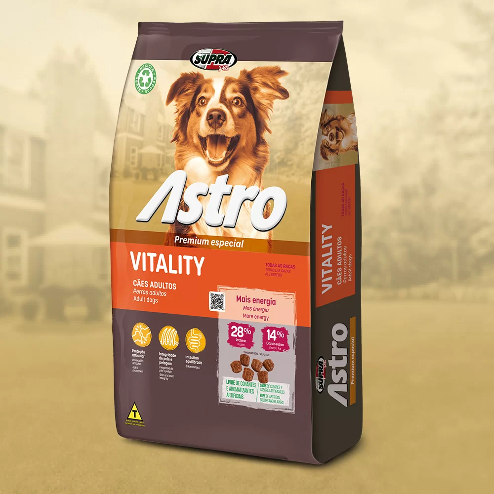 Ração Seca Astro Vitality para Cães de Todos os Tamanhos