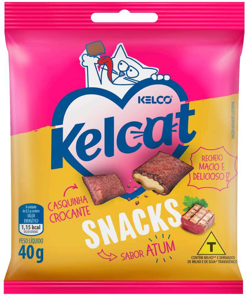 Petisco Kelco Kelcat Snacks Atum