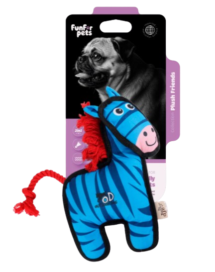 FUNDOG TOY WILD ZEBRA
