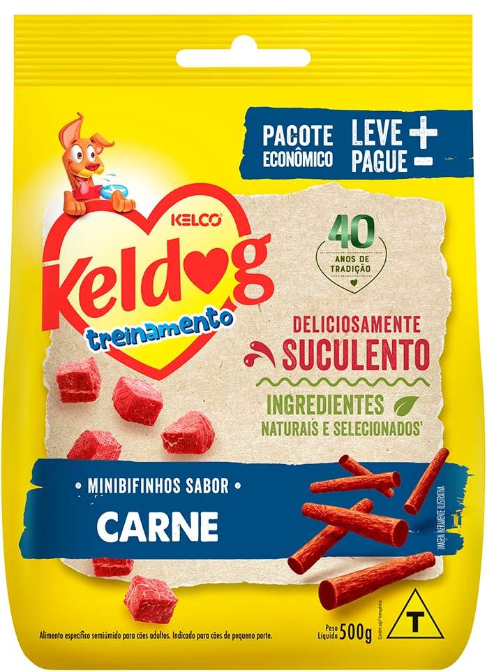 Bifinho Keldog Mini para Cães Sabor Carne