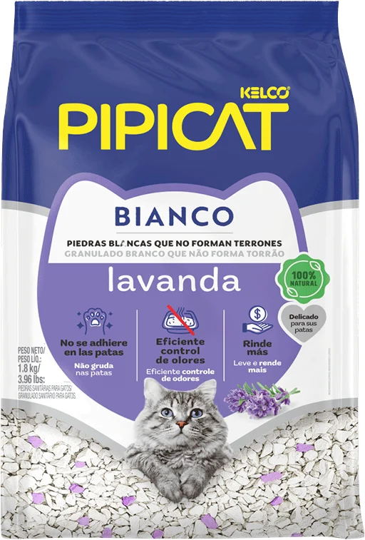 Granulado Sanitário Pipicat Bianco Lavanda