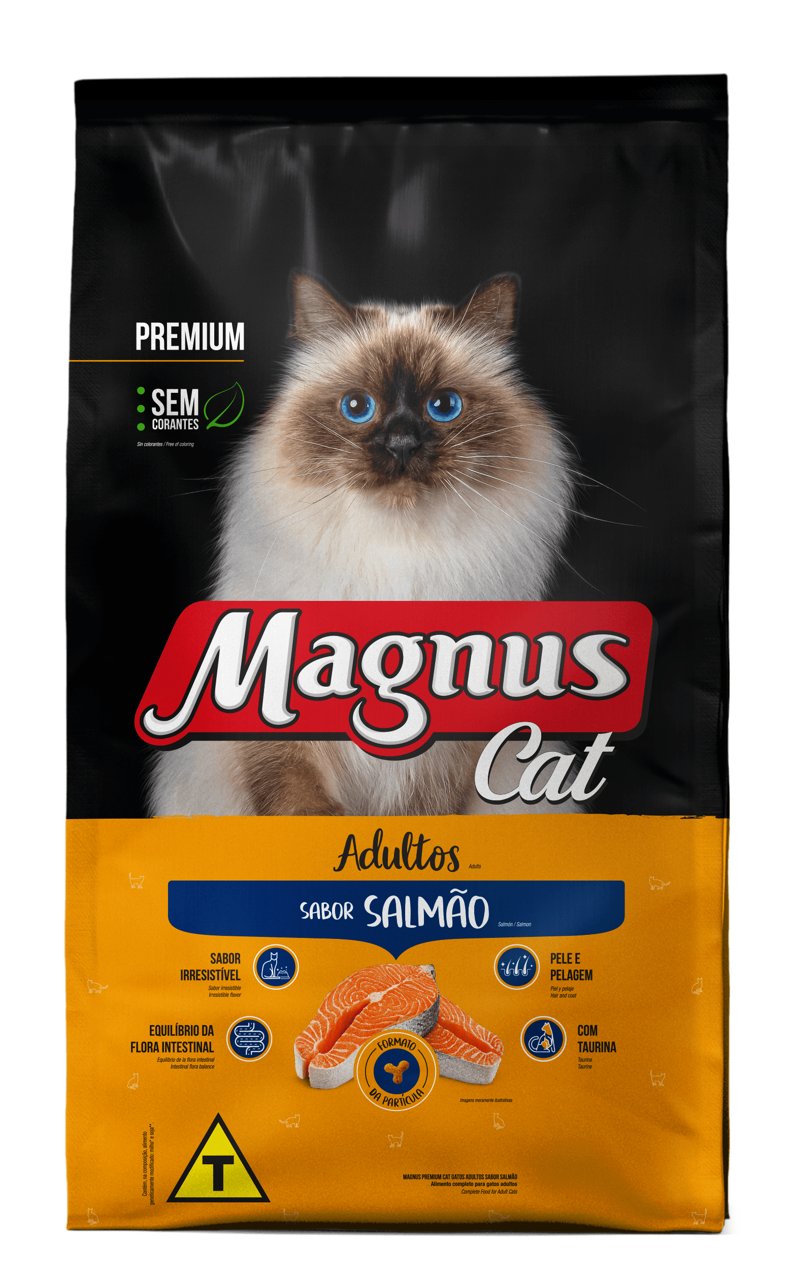 Magnus Cat para Gatos Adultos Sabor Salmão 2,5kg