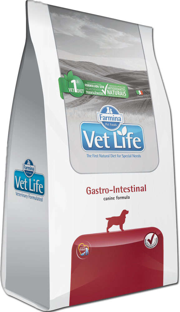 Ração Farmina Vet Life Gastro-Intestinal para Cães Adultos com Distúrbios Intestinais