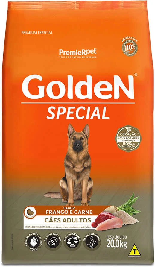 GoldeN Special para Cães Adultos Sabor Frango e Carne 20kg