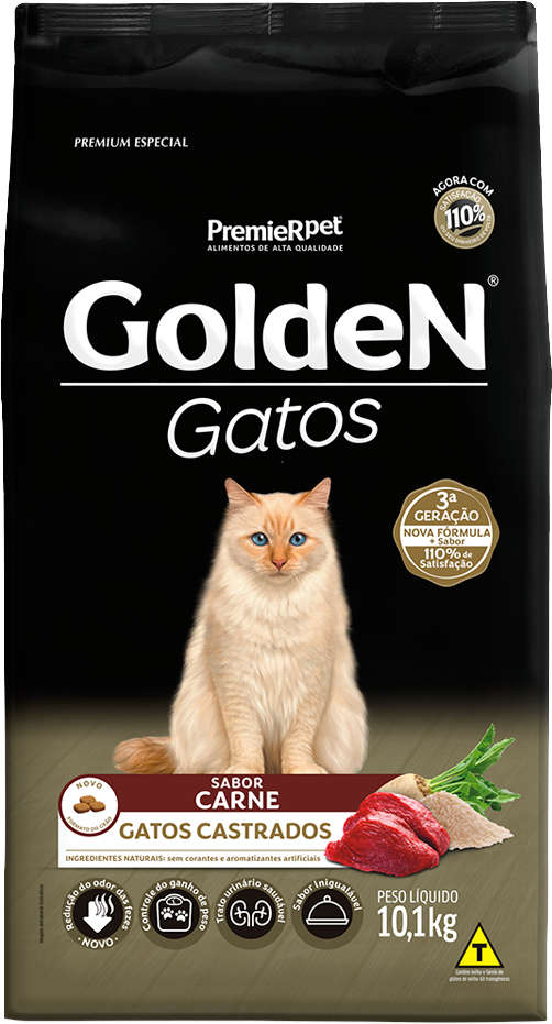 GoldeN para Gatos Castrados Sabor Carne 10,1kg