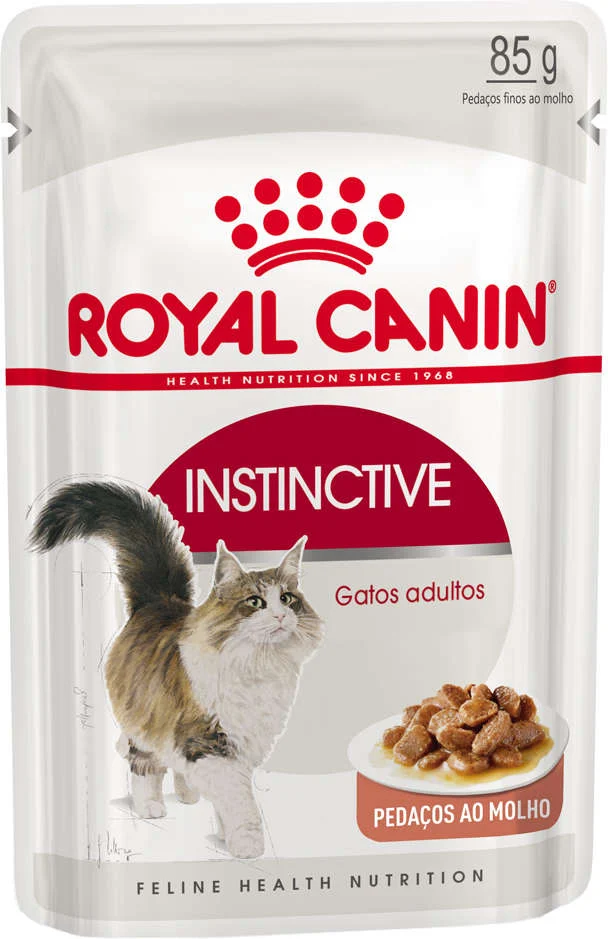 Ração Royal Canin Sachê Feline Instinctive para Gatos com idade acima de 12 meses