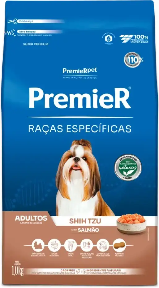 PremieR Raças Específicas para Shih Tzu Adultos Sabor Salmão 1kg