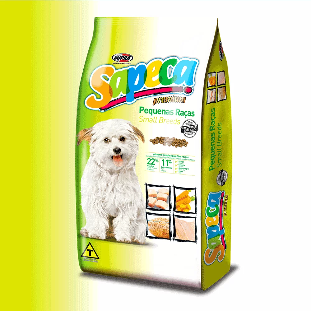 Ração Seca Sapeca Raças Pequenas para Cães Adultos Raças Pequenas