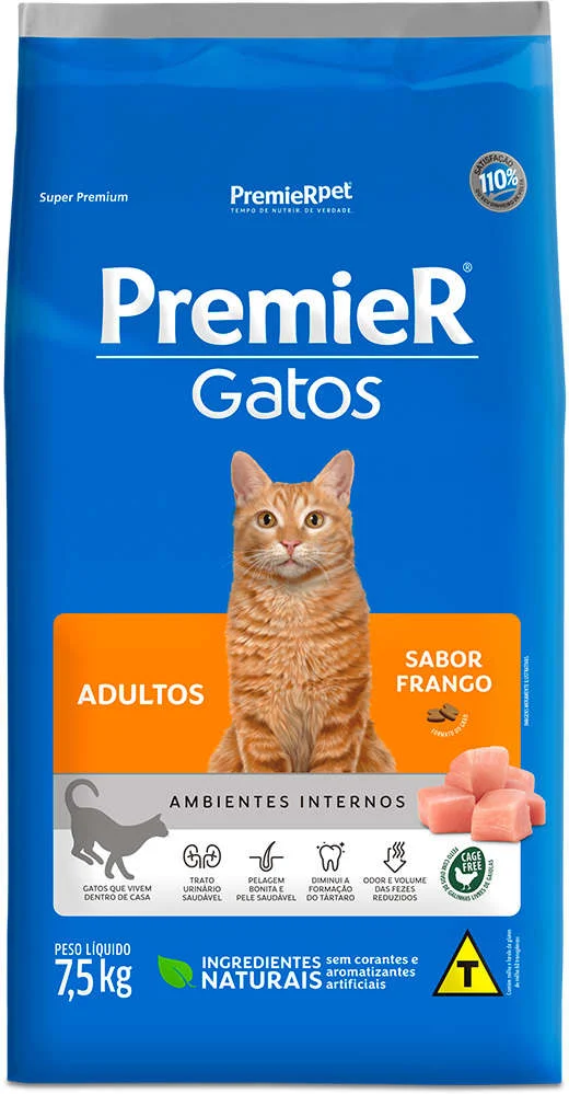 PremieR para Gatos Adultos Sabor Frango 7,5kg