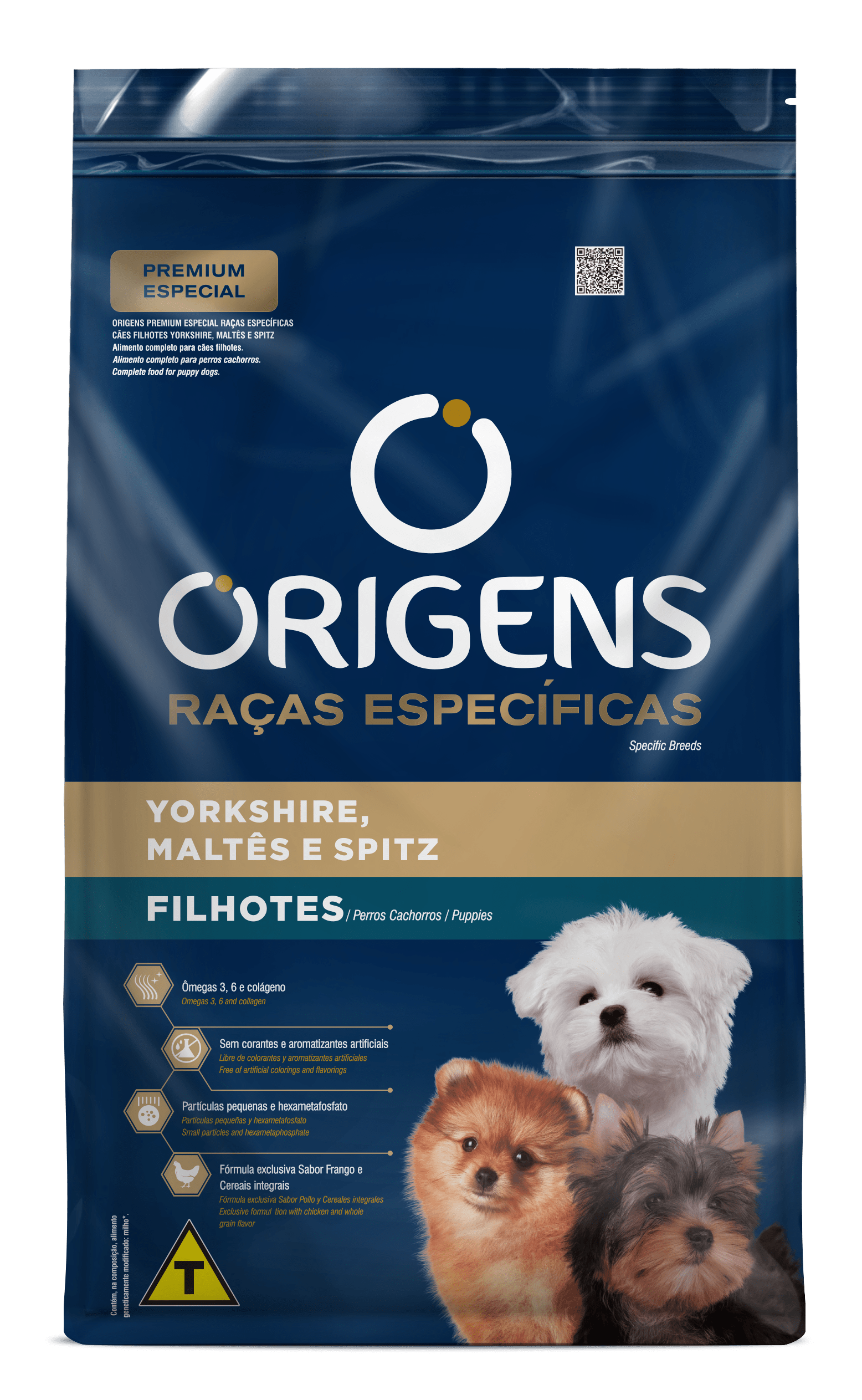 Origens Raças Específicas para Cães Filhotes Yorkshire, Maltês e Spitz Alemão 1kg