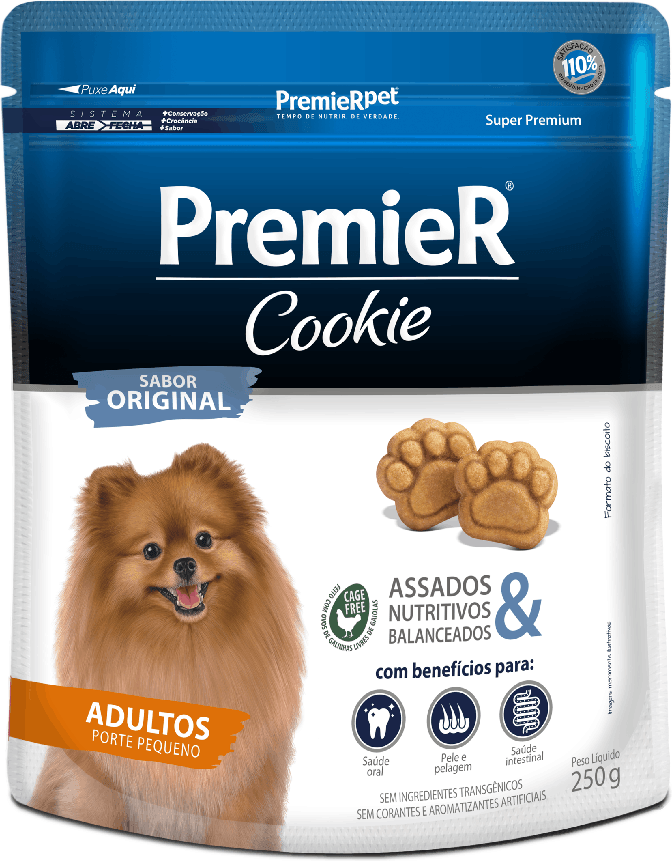 PremieR Cookie para Cães Adultos Porte Pequeno Original 250g