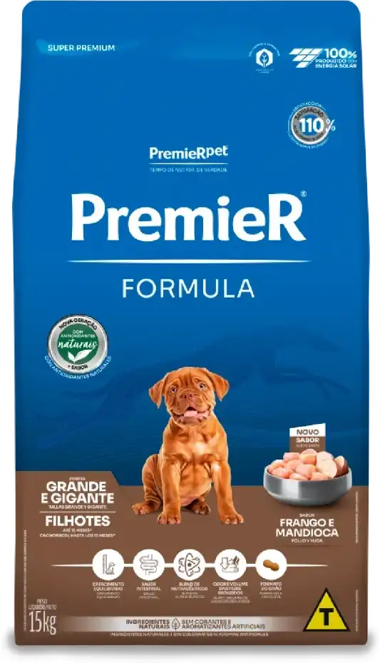 PremieR Fórmula para Cães Filhotes Porte Grande e Gigante Sabor Frango 15kg