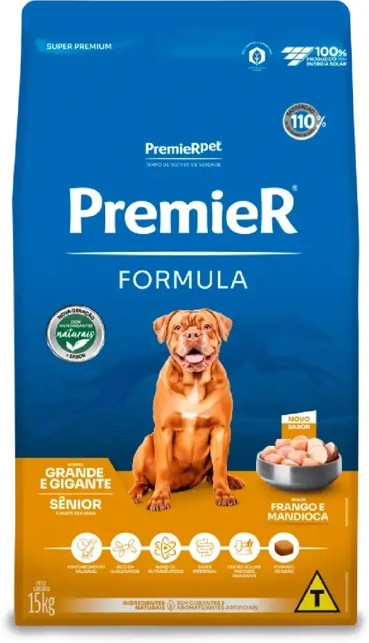 PremieR Formula para Cães Sênior Porte Grande e Gigante Sabor Frango 15kg