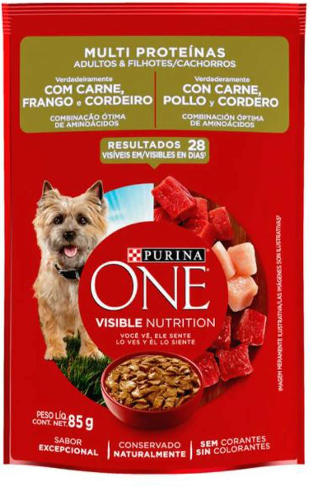 Ração Úmida Nestlé Purina One Frango para Cães Adultos e Filhotes - MULTIPROTEINAS