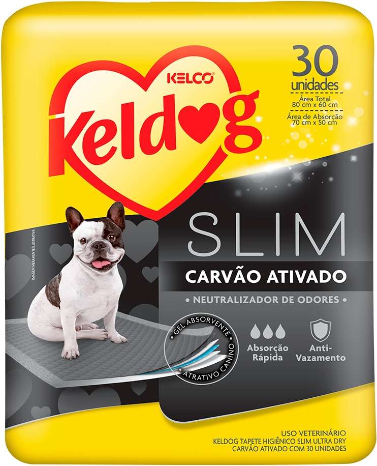 Tapete Higiênico Kelco Keldog Slim Ultra Dry Carvão Ativado
