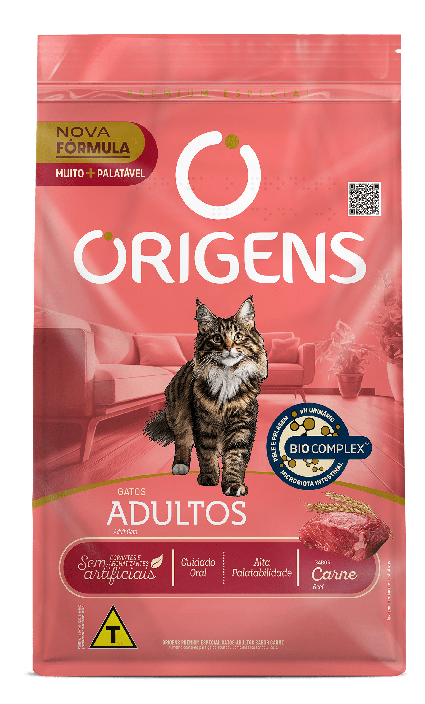 Origens para Gatos Adultos Sabor Carne 10,1kg