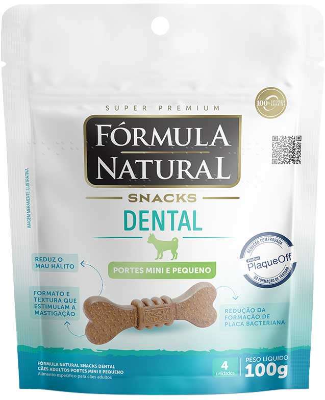 Fórmula Natural Snacks Dental Porte Mini e Pequeno 90g