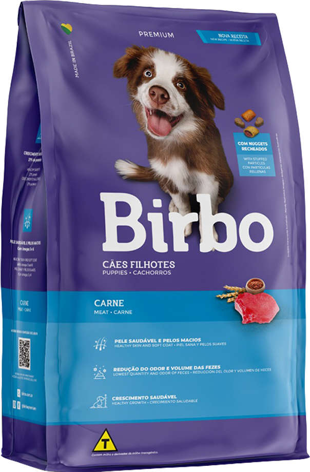 Ração Seca Birbo Carne para Cães Filhotes