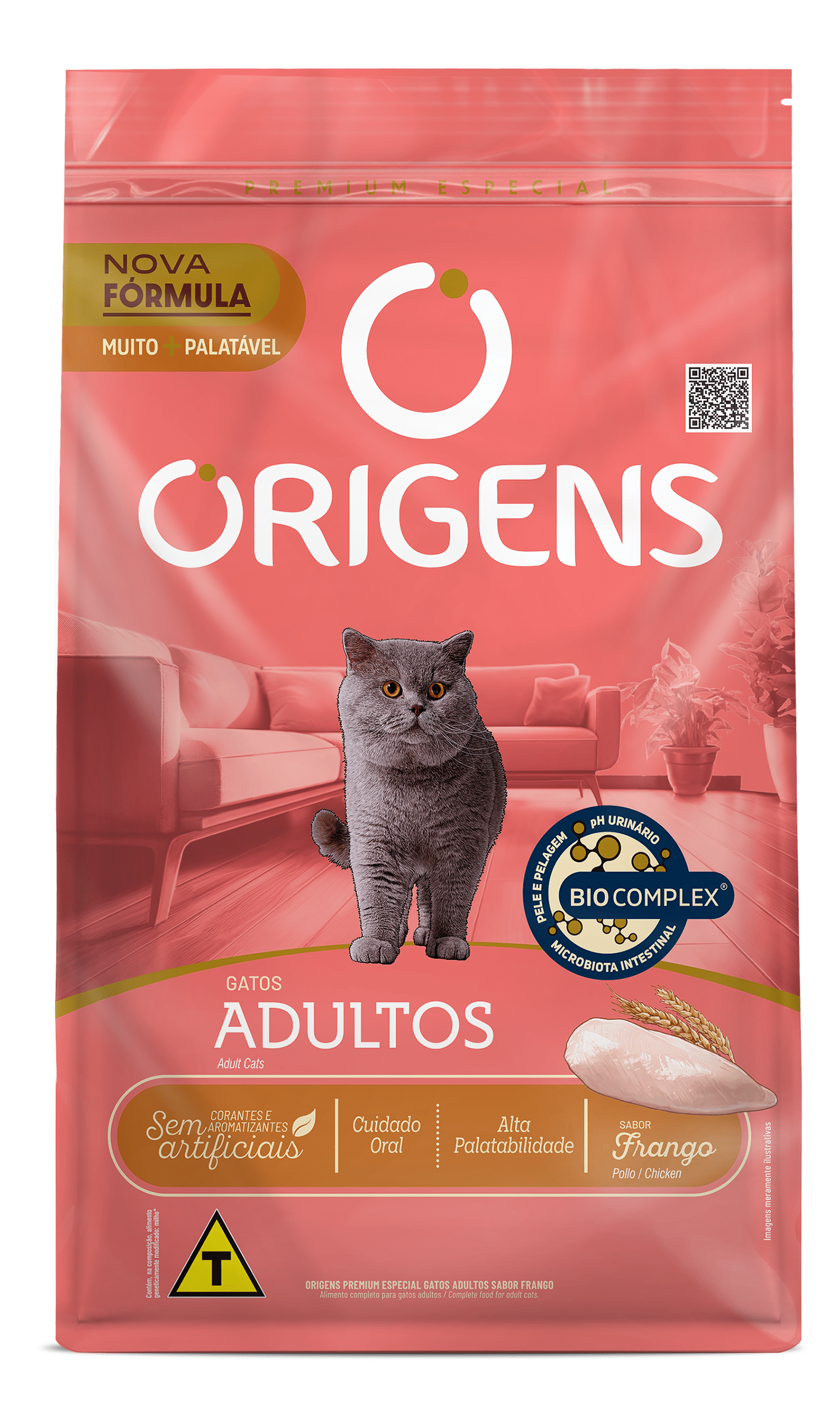 Origens para Gatos Adultos Sabor Frango 1kg