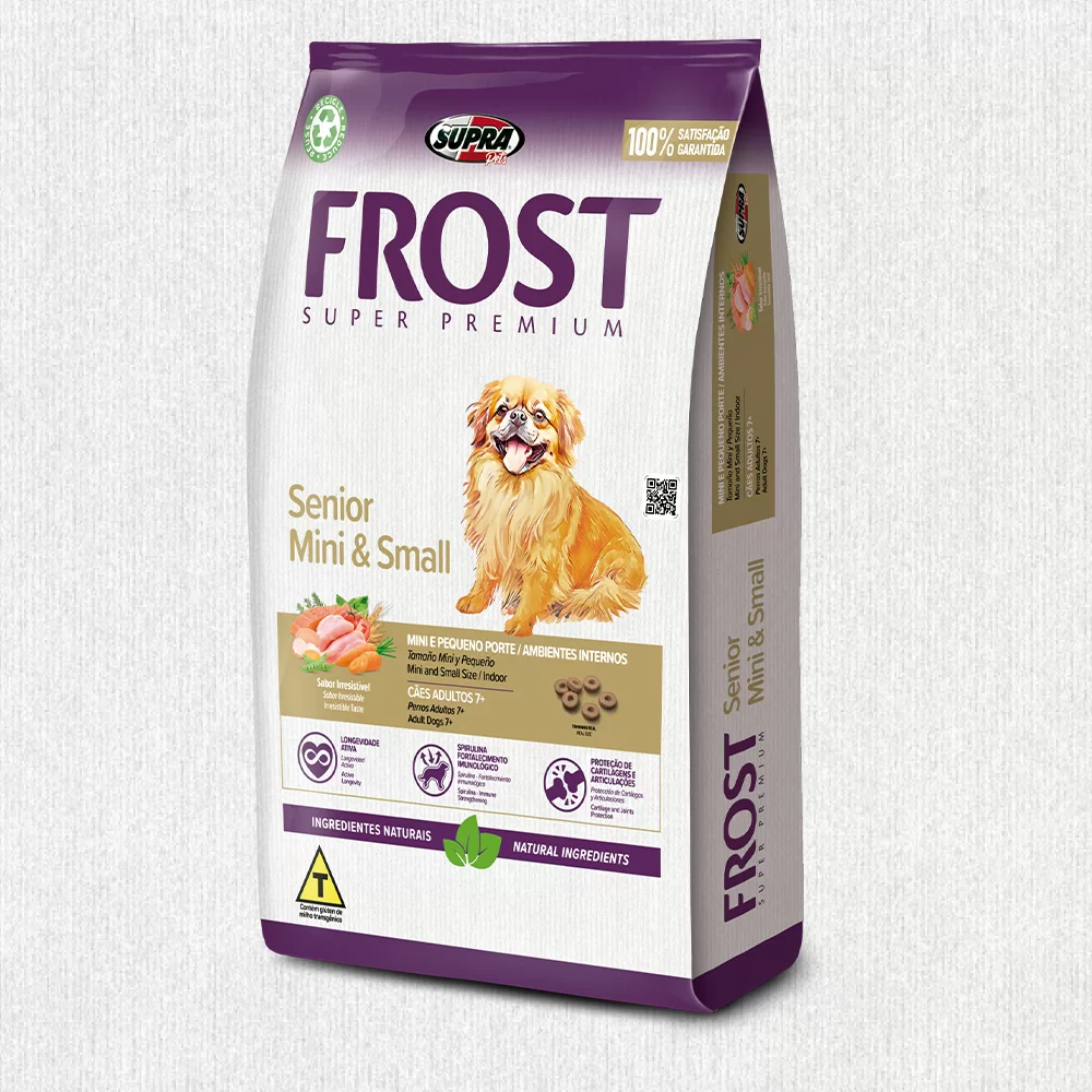 Ração Seca Frost Senior Mini & Small para Cães Adultos Raças Mini e Pequenas