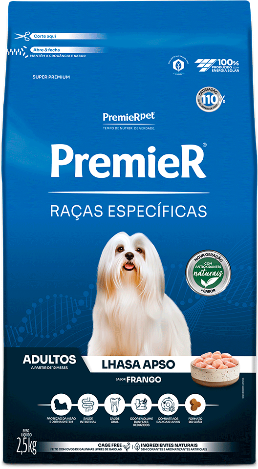 PremieR Raças Específicas para Lhasa Apso Adultos Sabor Frango 2,5kg