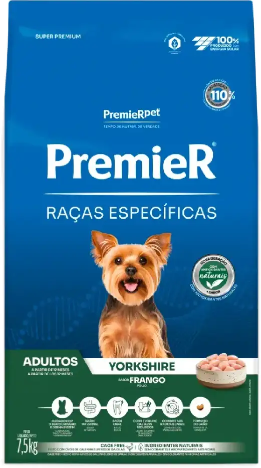 PremieR Raças Específicas para Yorkshire Adultos Sabor Frango 7,5kg