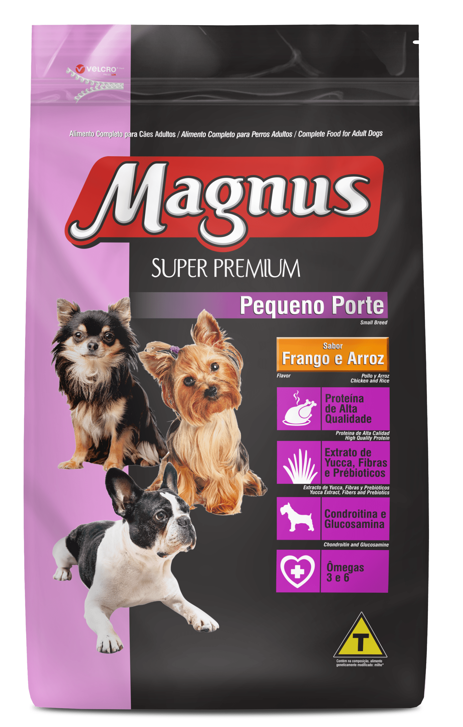 Magnus Super Premium para Cães Adultos Pequeno Porte Sabor Frango e Arroz 10,1kg
