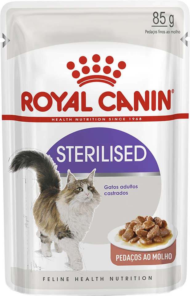 Ração Úmida Royal Canin Sterilised Jelly para Gatos Adultos Castrados
