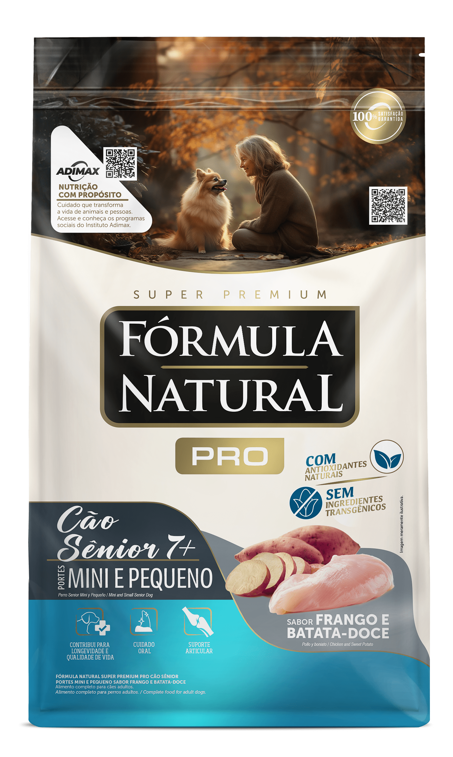 Fórmula Natural Pro para Cães Sênior Portes Mini e Pequeno 10,1kg