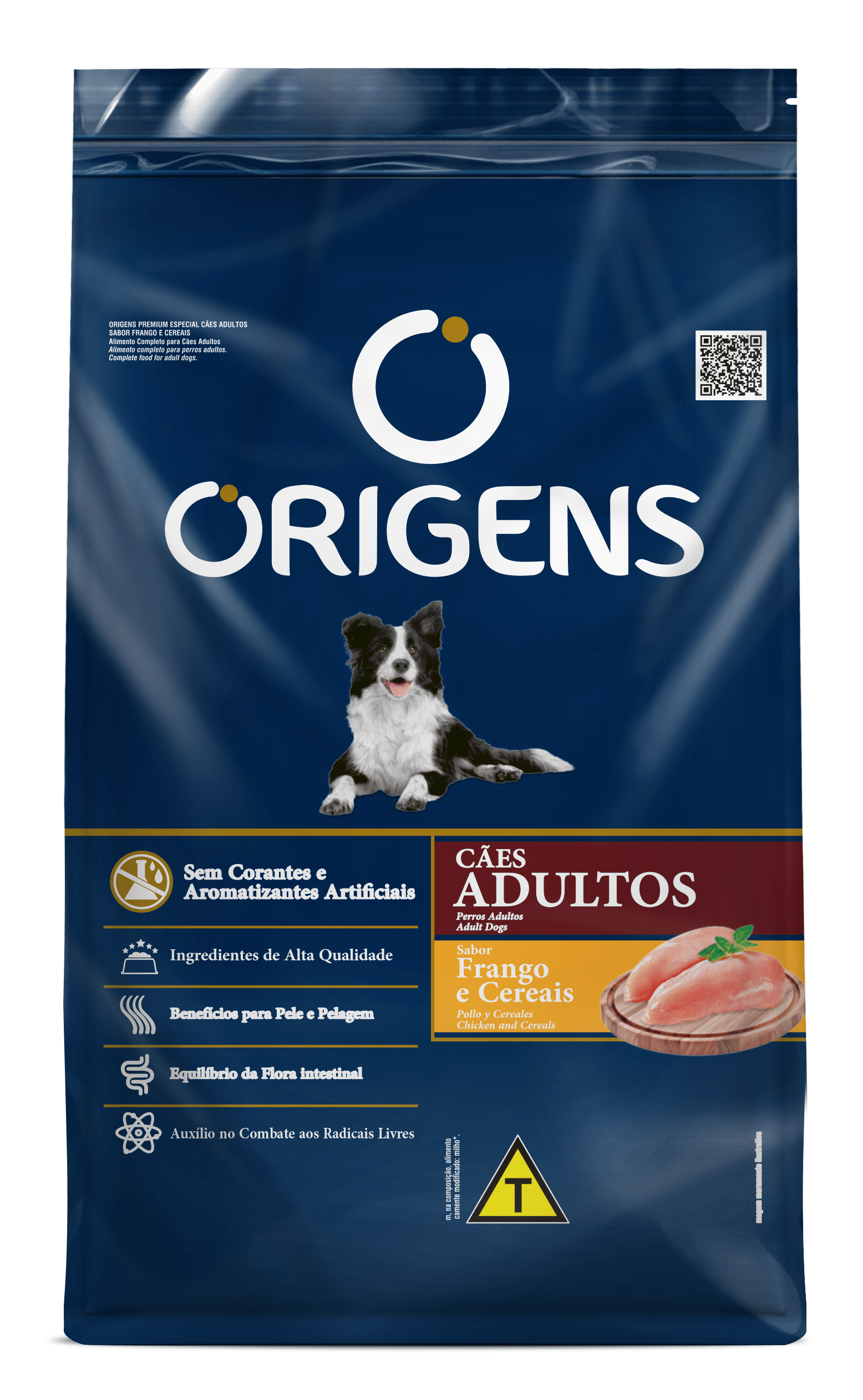 Origens para Cães Adultos Sabor Frango e Cereais 20kg