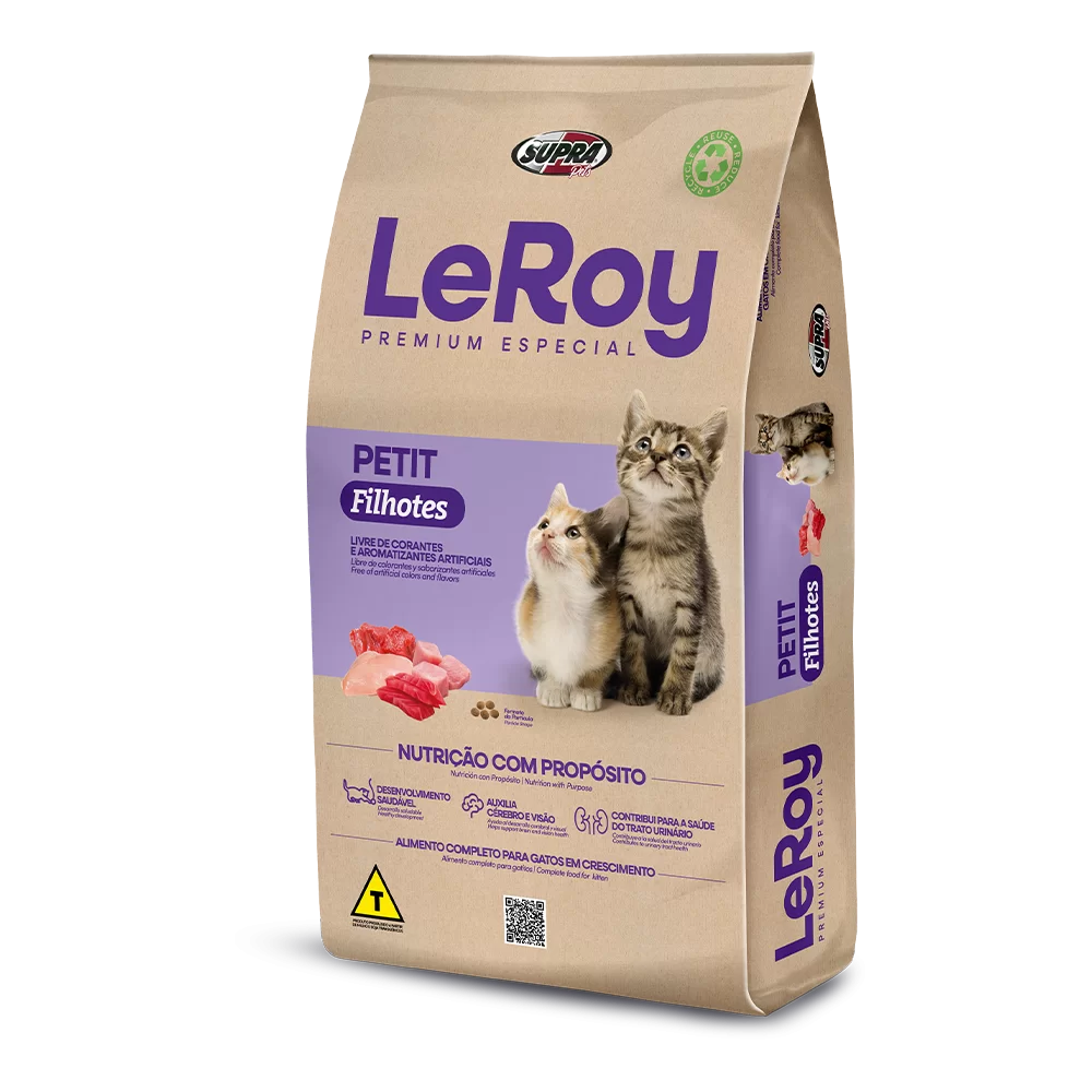Ração Seca Leroy Petit para Gatos Filhotes