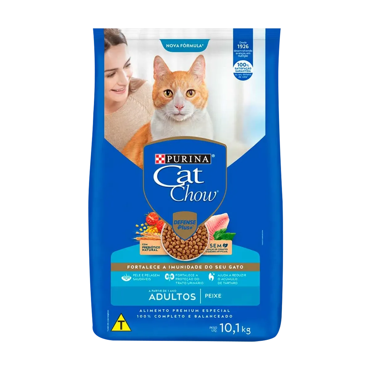 Ração Nestlé Purina Cat Chow Adultos Defense Plus Peixe