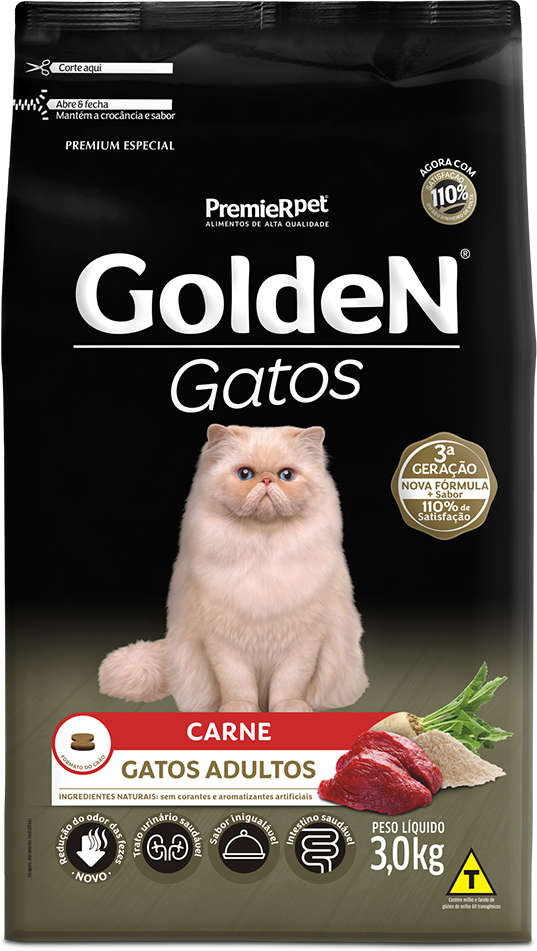 GoldeN para Gatos Adultos Sabor Carne 3kg