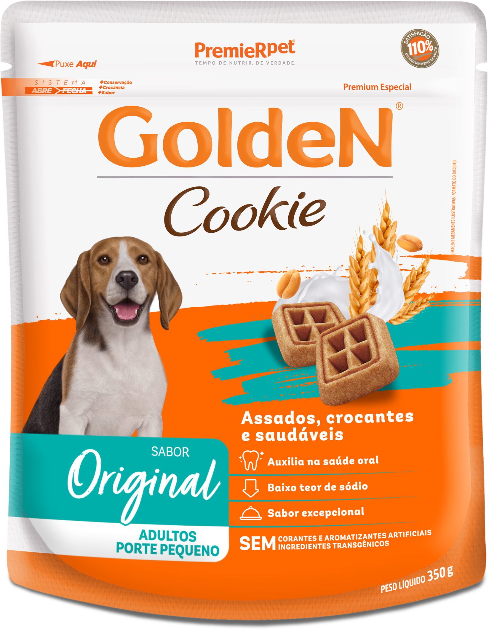 GoldeN Cookie para Cães Adultos Porte Pequeno Original 750g
