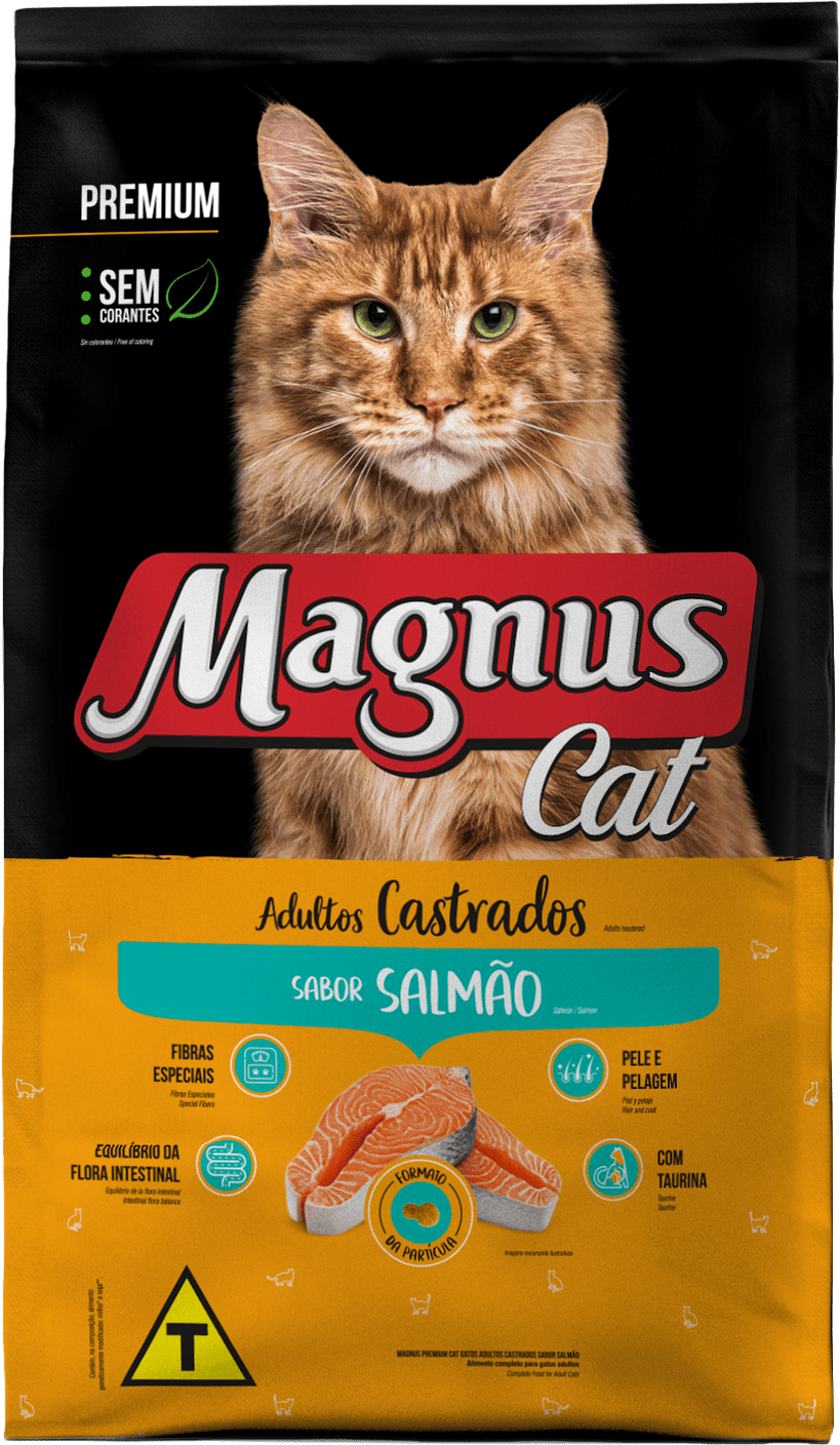 Magnus Cat para Gatos Castrados Sabor Salmão 20kg