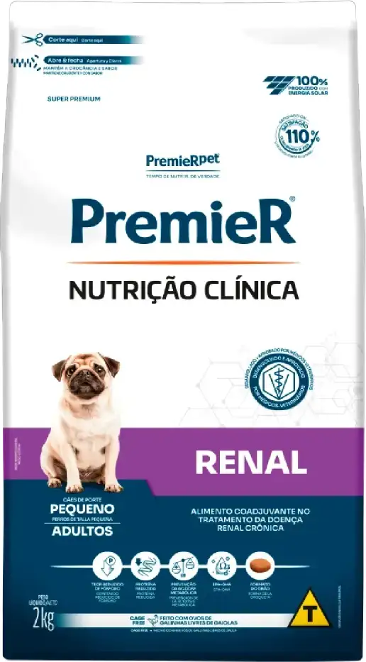 PremieR Nutrição Clínica Renal para Cães Adultos Porte Pequeno 2kg