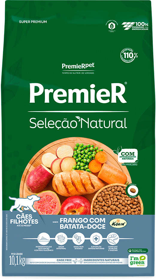 PremieR Seleção Natural para Cães Filhotes Sabor Frango Korin e Batata-doce 10,1kg