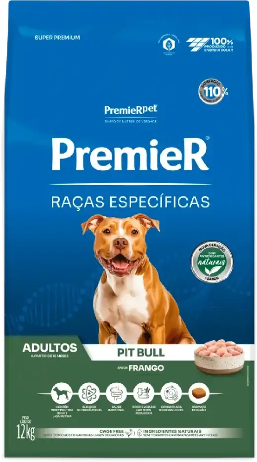 PremieR Raças Específicas para Pit Bull Adultos Sabor Frango 12kg