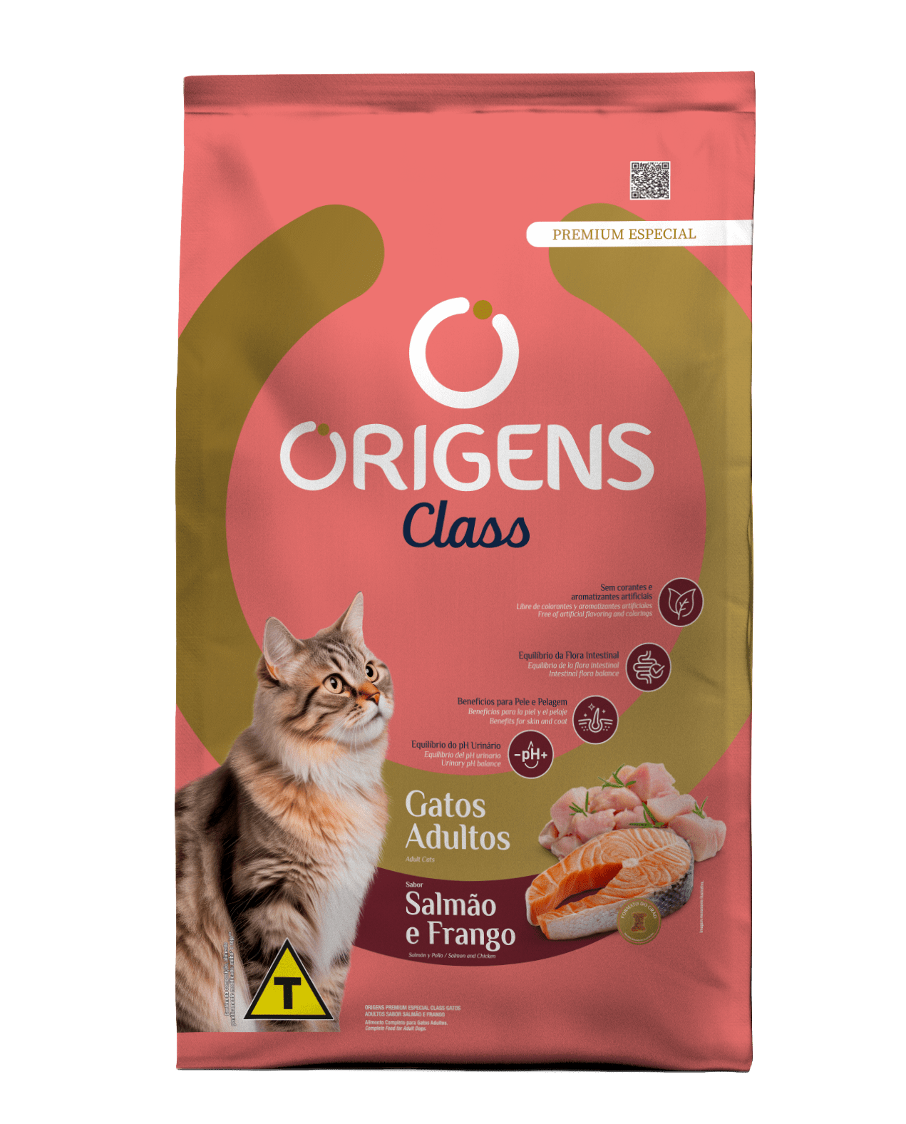 Origens Class para Gatos Adultos Sabor Salmão e Frango 1kg