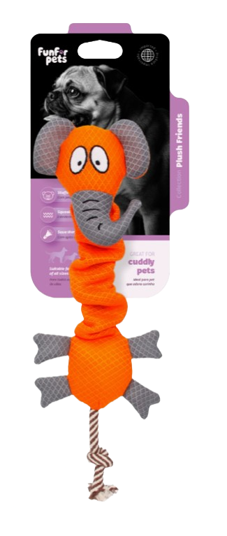 ELEPHANT WITH A BIG  ELASTIC NECK AND SOUND