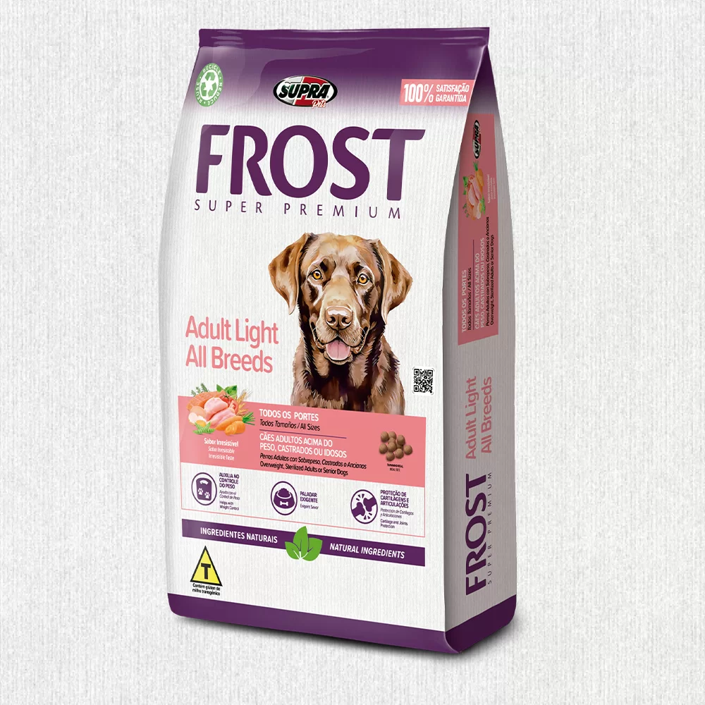 Ração Seca Frost Adult Light All Breeds para Cães Adultos Todos os Tamanhos